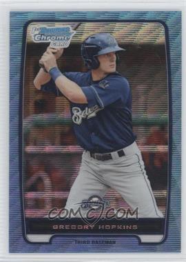 2012 Bowman Chrome - Prospects - Blue Wave Refractor #BCP136 - Gregory Hopkins