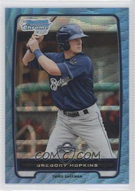 2012 Bowman Chrome - Prospects - Blue Wave Refractor #BCP136 - Gregory Hopkins