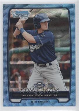 2012 Bowman Chrome - Prospects - Blue Wave Refractor #BCP136 - Gregory Hopkins