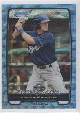 2012 Bowman Chrome - Prospects - Blue Wave Refractor #BCP136 - Gregory Hopkins