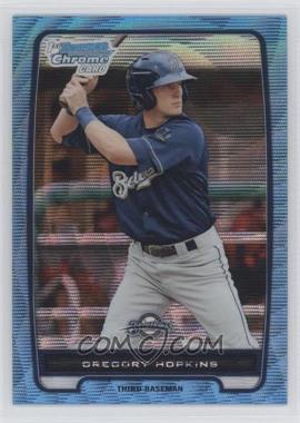 2012 Bowman Chrome - Prospects - Blue Wave Refractor #BCP136 - Gregory Hopkins