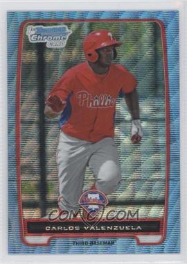 2012 Bowman Chrome - Prospects - Blue Wave Refractor #BCP165 - Carlos Valenzuela