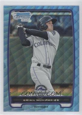 2012 Bowman Chrome - Prospects - Blue Wave Refractor #BCP180 - Brian Humphries