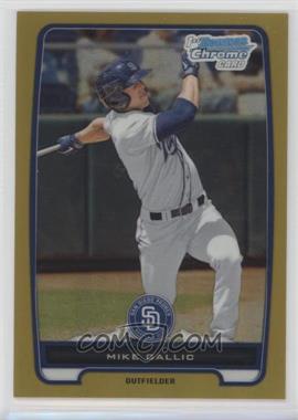 2012 Bowman Chrome - Prospects - Gold Refractor #BCP149 - Mike Gallic /50
