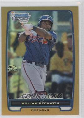 2012 Bowman Chrome - Prospects - Gold Refractor #BCP154 - William Beckwith /50