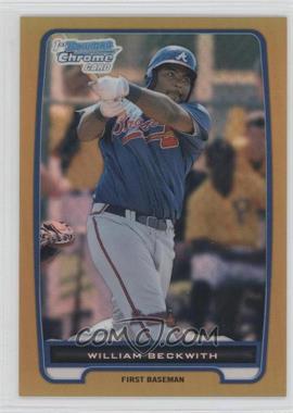 2012 Bowman Chrome - Prospects - Gold Refractor #BCP154 - William Beckwith /50