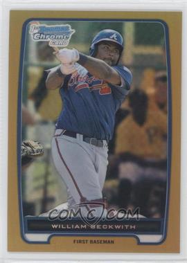 2012 Bowman Chrome - Prospects - Gold Refractor #BCP154 - William Beckwith /50