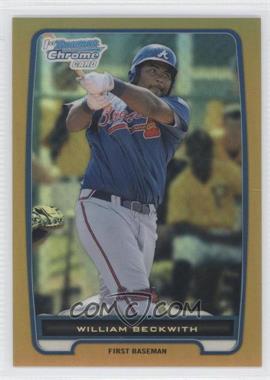 2012 Bowman Chrome - Prospects - Gold Refractor #BCP154 - William Beckwith /50