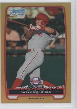 2012 Bowman Chrome - Prospects - Gold Refractor #BCP210 - Carlos Alonso /50