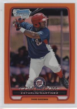 2012 Bowman Chrome - Prospects - Orange Refractor #BCP181 - Estarlin Martinez /25