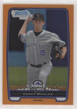 2012 Bowman Chrome - Prospects - Orange Refractor #BCP191 - Danny Winkler /25