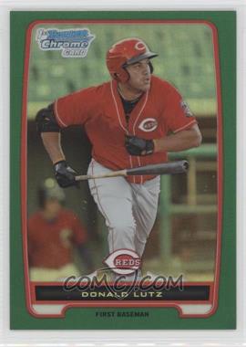 2012 Bowman Chrome - Prospects - Rack Pack Green Refractor #BCP125 - Donald Lutz