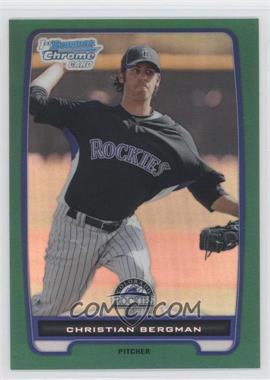 2012 Bowman Chrome - Prospects - Rack Pack Green Refractor #BCP126 - Christian Bergman