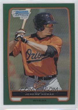 2012 Bowman Chrome - Prospects - Rack Pack Green Refractor #BCP128 - Jeremy Nowak