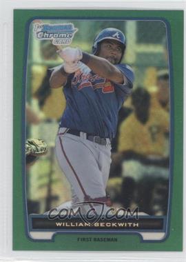 2012 Bowman Chrome - Prospects - Rack Pack Green Refractor #BCP154 - William Beckwith