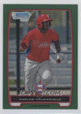 2012 Bowman Chrome - Prospects - Rack Pack Green Refractor #BCP165 - Carlos Valenzuela