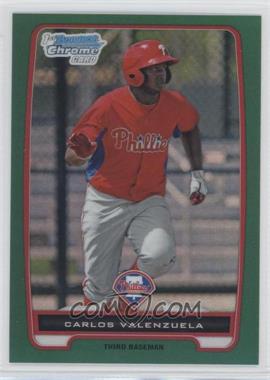 2012 Bowman Chrome - Prospects - Rack Pack Green Refractor #BCP165 - Carlos Valenzuela