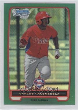 2012 Bowman Chrome - Prospects - Rack Pack Green Refractor #BCP165 - Carlos Valenzuela