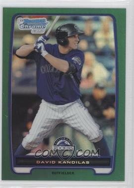 2012 Bowman Chrome - Prospects - Rack Pack Green Refractor #BCP173 - David Kandilas