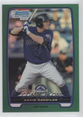 2012 Bowman Chrome - Prospects - Rack Pack Green Refractor #BCP173 - David Kandilas