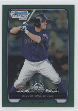 2012 Bowman Chrome - Prospects - Rack Pack Green Refractor #BCP173 - David Kandilas