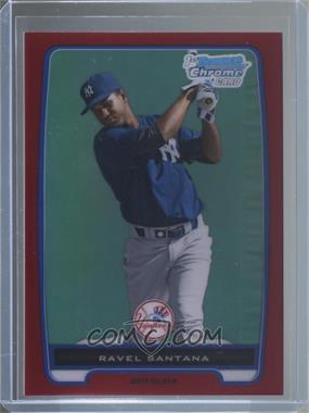 2012 Bowman Chrome - Prospects - Red Refractor #BCP121 - Ravel Santana /5