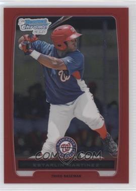 2012 Bowman Chrome - Prospects - Red Refractor #BCP181 - Estarlin Martinez /5