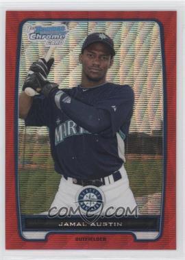 2012 Bowman Chrome - Prospects - Red Wave Refractor #BCP146 - Jamal Austin /25