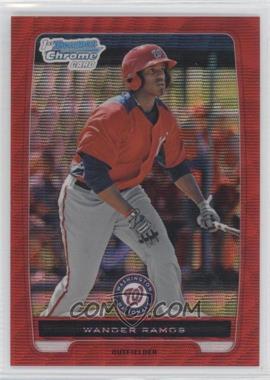 2012 Bowman Chrome - Prospects - Red Wave Refractor #BCP166 - Wander Ramos /25