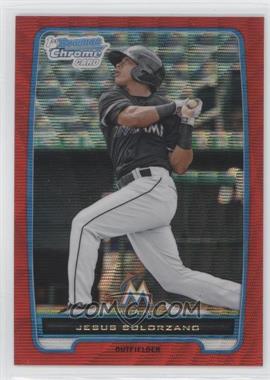 2012 Bowman Chrome - Prospects - Red Wave Refractor #BCP178 - Jesus Solorzano /25