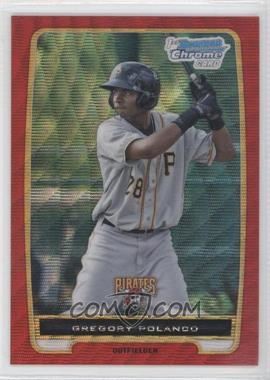 2012 Bowman Chrome - Prospects - Red Wave Refractor #BCP182 - Gregory Polanco /25
