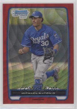 2012 Bowman Chrome - Prospects - Red Wave Refractor #BCP188 - Michael Antonio /25