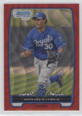 2012 Bowman Chrome - Prospects - Red Wave Refractor #BCP188 - Michael Antonio /25