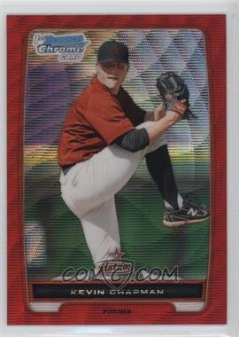 2012 Bowman Chrome - Prospects - Red Wave Refractor #BCP214 - Kevin Chapman /25