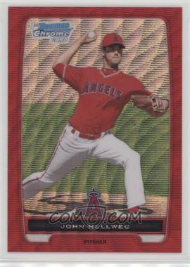 2012 Bowman Chrome - Prospects - Red Wave Refractor #BCP218 - John Hellweg /25