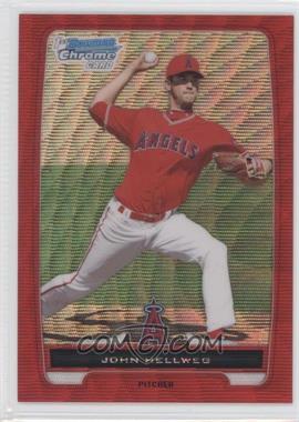 2012 Bowman Chrome - Prospects - Red Wave Refractor #BCP218 - John Hellweg /25