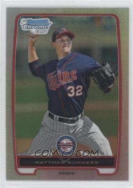 2012 Bowman Chrome - Prospects - Refractor #BCP171 - Matthew Summers