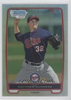 2012 Bowman Chrome - Prospects - Refractor #BCP171 - Matthew Summers