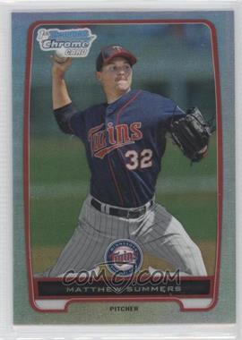 2012 Bowman Chrome - Prospects - Refractor #BCP171 - Matthew Summers