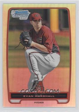 2012 Bowman Chrome - Prospects - Refractor #BCP193 - Evan Marshall