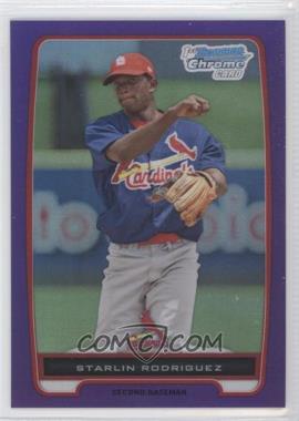 2012 Bowman Chrome - Prospects - Retail Purple Refractor #BCP135 - Starlin Rodriguez /199