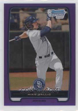 2012 Bowman Chrome - Prospects - Retail Purple Refractor #BCP149 - Mike Gallic /199