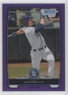 2012 Bowman Chrome - Prospects - Retail Purple Refractor #BCP149 - Mike Gallic /199