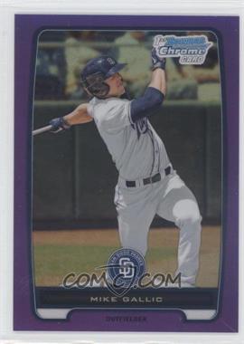 2012 Bowman Chrome - Prospects - Retail Purple Refractor #BCP149 - Mike Gallic /199