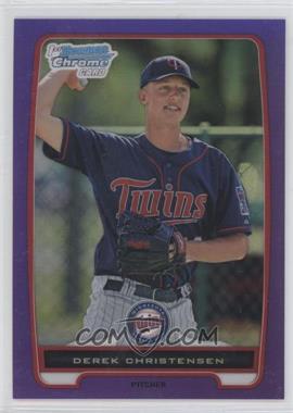 2012 Bowman Chrome - Prospects - Retail Purple Refractor #BCP161 - Derek Christensen /199