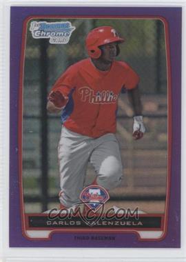 2012 Bowman Chrome - Prospects - Retail Purple Refractor #BCP165 - Carlos Valenzuela /199