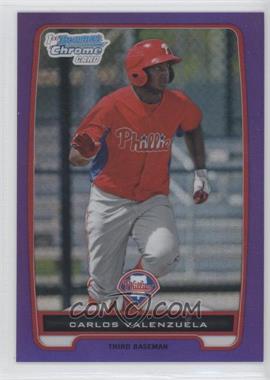 2012 Bowman Chrome - Prospects - Retail Purple Refractor #BCP165 - Carlos Valenzuela /199