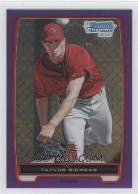 2012 Bowman Chrome - Prospects - Retail Purple Refractor #BCP175 - Taylor Siemens /199