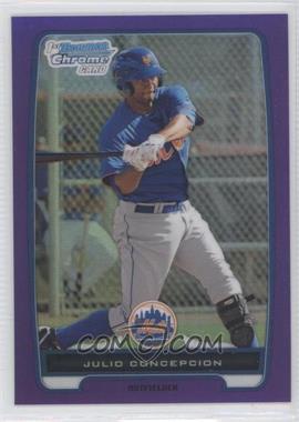 2012 Bowman Chrome - Prospects - Retail Purple Refractor #BCP189 - Julio Concepcion /199