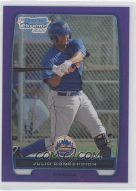 2012 Bowman Chrome - Prospects - Retail Purple Refractor #BCP189 - Julio Concepcion /199